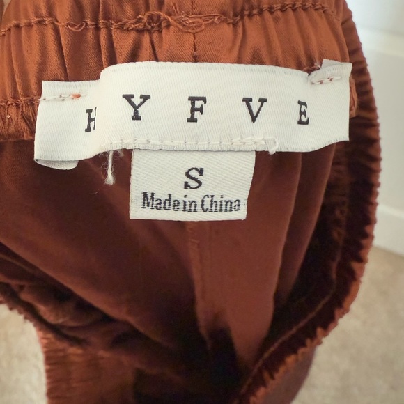 HYFVE Copper Satin Pajama Set Ensemble - Picture 5 of 6